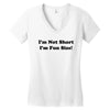 im not short funny t shirt humor nerd geek tee s 3xl Women's V-Neck T-Shirt