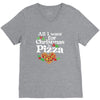all i want for christmas is pizza V-Neck Tee