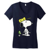 snoopy golf Women's V-Neck T-Shirt