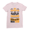 My Daughter Super Awesome Dad Ladies Fitted T-Shirt