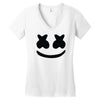 marshmello face Women's V-Neck T-Shirt