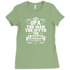 Opa The Man The Myth The Legend Ladies Fitted T-Shirt