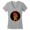 Goku Silhouette Women's V-Neck T-Shirt