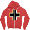 german insignia roundel luftwaffe Zipper Hoodie