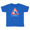 body under construction road sign Toddler T-shirt