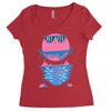 happy outdoors   porky roebuck Women's Triblend Scoop T-shirt