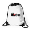 let's rock Drawstring Bags