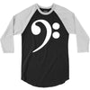bass cleff funny 3/4 Sleeve Shirt