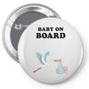 Baby On Board with Stork Pin-back button