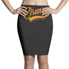 orange Pencil Skirts