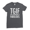 tgif grandma fabulous funny Ladies Fitted T-Shirt