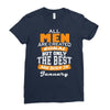 all men are created equal but only the best are born in january Ladies Fitted T-Shirt