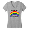 love is a rainbow Women's V-Neck T-Shirt