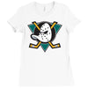 mighty ducks of anaheim Ladies Fitted T-Shirt