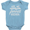 feminist agenda Baby Onesie