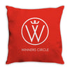 the game winners circle logo Throw Pillow