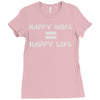 happy life Ladies Fitted T-Shirt
