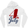 4th of july Zipper Hoodie