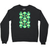 sad alien and daisy nineties grunge pattern Crewneck Sweatshirt
