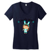 class o f 2018 cool girl Women's V-Neck T-Shirt