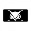 owl white License Plate