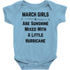 March Girls Baby Onesie