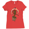 groovy baby groot 2 Ladies Fitted T-Shirt