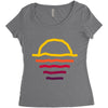 sunset line Women's Triblend Scoop T-shirt