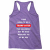 i was going to be a trump voter for halloween but my head wouldn't fit Racerback Tank