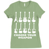 choose your weapon funny Ladies Fitted T-Shirt