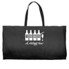 bottles 1965   mens funny Weekender Totes
