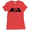dawn of justice Ladies Fitted T-Shirt