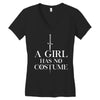 a girl has no costume Women's V-Neck T-Shirt