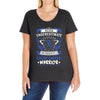 Never Underestimate The Strength Of A Colon Cancer Warrior Ladies Curvy T-Shirt