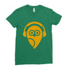 owl  (8) Ladies Fitted T-Shirt