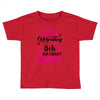 Celebrating With the 8th Birthday Queen Toddler T-shirt