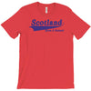 scotland born and raised retro white &amp; navy international country T-Shirt