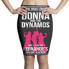 Donna And Dynamos White Letter Pencil Skirts