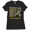Sarcoma Awareness Ladies Fitted T-Shirt