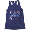 proud army dad Racerback Tank