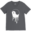 yang and yin dripping chinese symbol fashion geek samurai V-Neck Tee