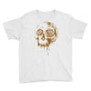 skull water color Youth Tee
