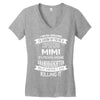 Super Cool Mimi Of A Freaking Awesome Granddaughter Women's V-Neck T-Shirt
