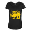 sri lanka international  national country lion sport flag Maternity Scoop Neck T-shirt