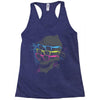 between the eyes Racerback Tank