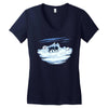 no bowling!!! Women's V-Neck T-Shirt