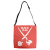 black flag Adjustable Strap Totes