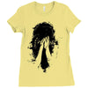 sad girl Ladies Fitted T-Shirt