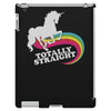 totally straight funny rainbow unicorn gay pride novelty fashion iPad 3 and 4 Case