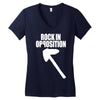 rock in opposition Women's V-Neck T-Shirt